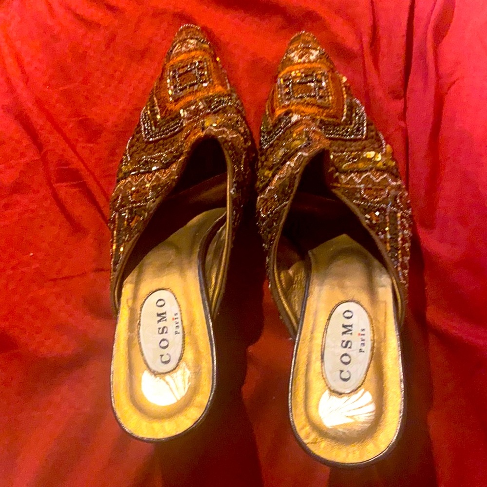 Cosmo Paris beaded shoes